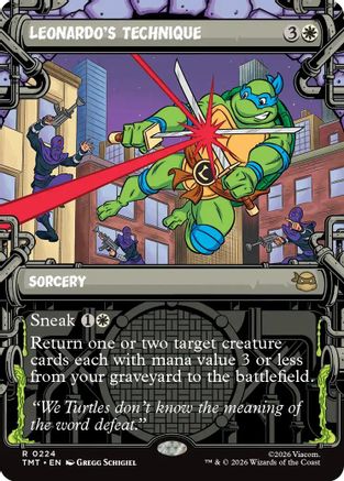 Leonardo's Technique (Showcase) (224) [Teenage Mutant Ninja Turtles] - Deck Out Gaming