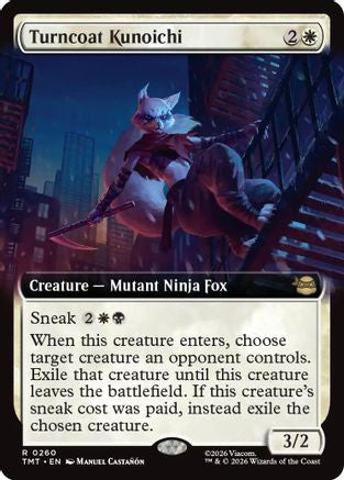 Turncoat Kunoichi (Extended Art) (260) [Teenage Mutant Ninja Turtles] foil - Deck Out Gaming
