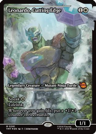 Leonardo, Cutting Edge (Showcase) (281) [Teenage Mutant Ninja Turtles] foil - Deck Out Gaming