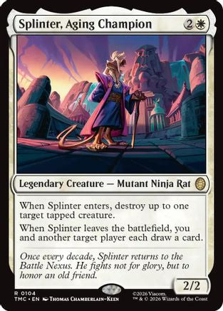 Splinter, Aging Champion (104) [Commander: Teenage Mutant Ninja Turtles] - Deck Out Gaming