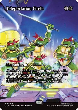 Teleportation Circle (Borderless) (2) [Teenage Mutant Ninja Turtles Eternal-Legal] - Deck Out Gaming