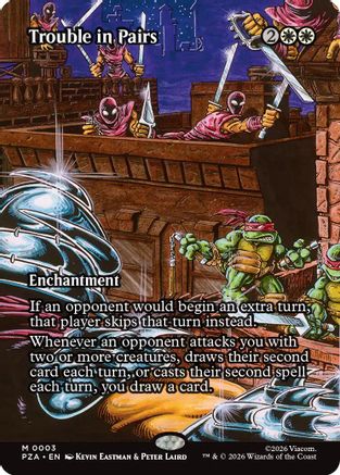 Trouble in Pairs (Borderless) (3) [Teenage Mutant Ninja Turtles Eternal-Legal] - Deck Out Gaming