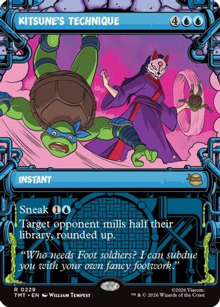 Kitsune's Technique (Showcase) (229) [Teenage Mutant Ninja Turtles] foil - Deck Out Gaming