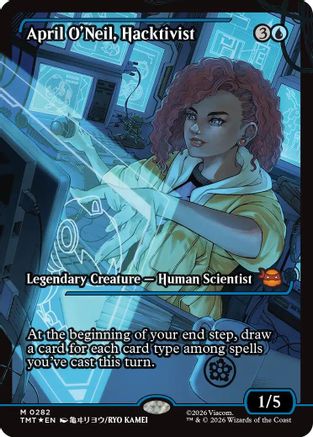 April O'Neil, Hacktivist (0282) (Showcase) (282) [Teenage Mutant Ninja Turtles] foil - Deck Out Gaming