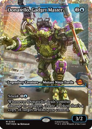 Donatello, Gadget Master (Showcase) (Fracture Foil) (293) [Teenage Mutant Ninja Turtles] foil - Deck Out Gaming