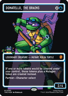 Donatello, the Brains (0085) (Borderless) (Surge Foil) (85) [Commander: Teenage Mutant Ninja Turtles] foil - Deck Out Gaming