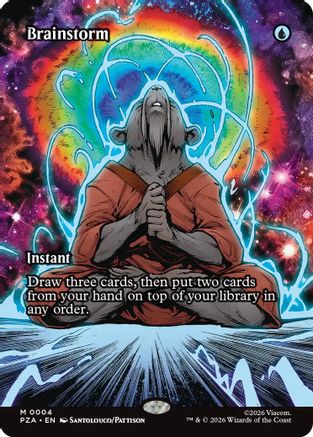 Brainstorm (Borderless) (4) [Teenage Mutant Ninja Turtles Eternal-Legal] foil - Deck Out Gaming