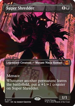 Super Shredder (Borderless) (217) [Teenage Mutant Ninja Turtles] foil - Deck Out Gaming