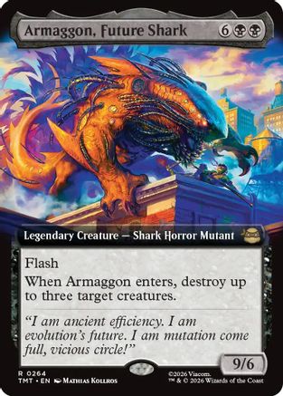 Armaggon, Future Shark (Extended Art) (264) [Teenage Mutant Ninja Turtles] foil - Deck Out Gaming