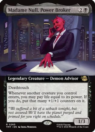 Madame Null, Power Broker (Extended Art) (265) [Teenage Mutant Ninja Turtles] - Deck Out Gaming