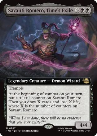 Savanti Romero, Time's Exile (Extended Art) (267) [Teenage Mutant Ninja Turtles] - Deck Out Gaming