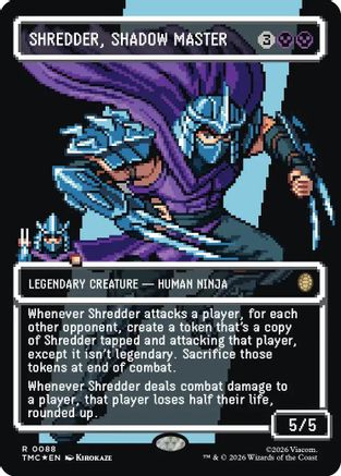 Shredder, Shadow Master (Borderless) (Surge Foil) (88) [Commander: Teenage Mutant Ninja Turtles] foil - Deck Out Gaming