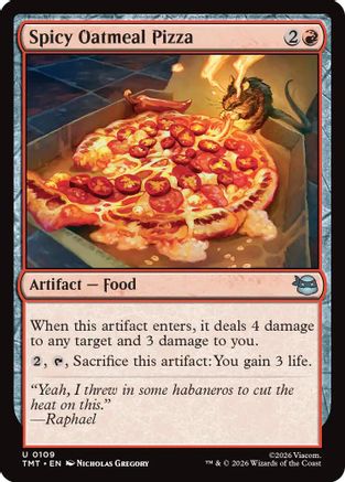 Spicy Oatmeal Pizza (109) [Teenage Mutant Ninja Turtles] - Deck Out Gaming