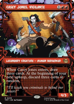 Casey Jones, Vigilante (0235) (Showcase) (235) [Teenage Mutant Ninja Turtles] - Deck Out Gaming