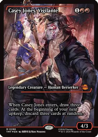 Casey Jones, Vigilante (0286) (Showcase) (286) [Teenage Mutant Ninja Turtles] foil - Deck Out Gaming
