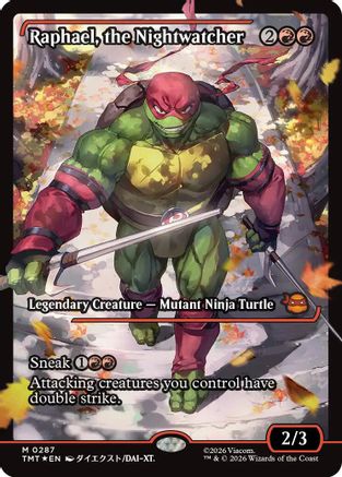 Raphael, the Nightwatcher (Showcase) (287) [Teenage Mutant Ninja Turtles] foil - Deck Out Gaming