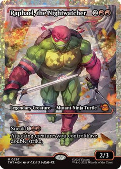 Raphael, the Nightwatcher (Showcase) (Fracture Foil) (297) [Teenage Mutant Ninja Turtles] foil - Deck Out Gaming
