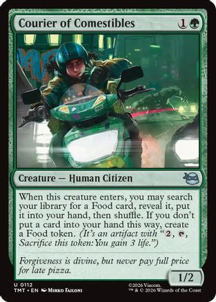 Courier of Comestibles (112) [Teenage Mutant Ninja Turtles] foil - Deck Out Gaming
