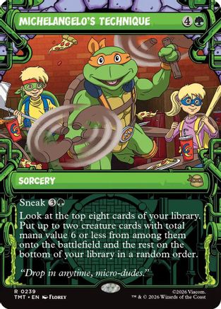 Michelangelo's Technique (Showcase) (239) [Teenage Mutant Ninja Turtles] - Deck Out Gaming