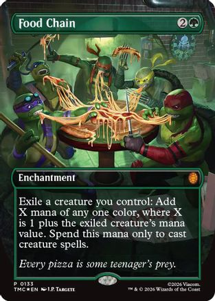 Food Chain (Borderless) (133) [Commander: Teenage Mutant Ninja Turtles] foil - Deck Out Gaming