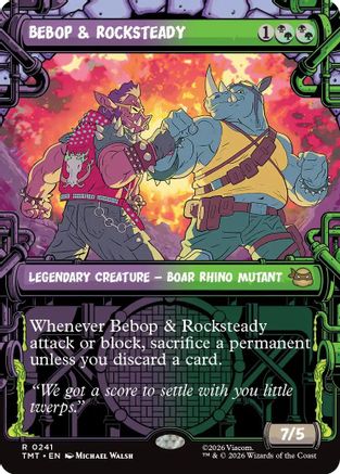 Bebop & Rocksteady (Showcase) (241) [Teenage Mutant Ninja Turtles] foil - Deck Out Gaming