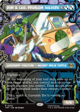 Don & Leo, Problem Solvers (Showcase) (242) [Teenage Mutant Ninja Turtles] - Deck Out Gaming