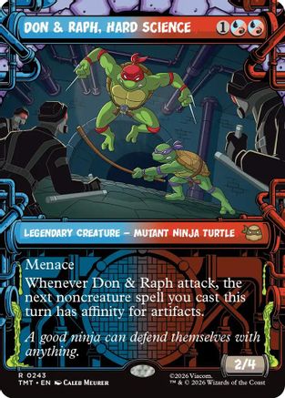 Don & Raph, Hard Science (Showcase) (243) [Teenage Mutant Ninja Turtles] foil - Deck Out Gaming