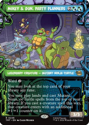 Mikey & Don, Party Planners (Showcase) (246) [Teenage Mutant Ninja Turtles] - Deck Out Gaming