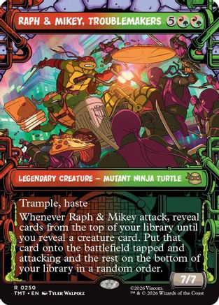 Raph & Mikey, Troublemakers (Showcase) (250) [Teenage Mutant Ninja Turtles] - Deck Out Gaming