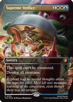 Supreme Verdict (Borderless) (134) [Commander: Teenage Mutant Ninja Turtles] foil - Deck Out Gaming