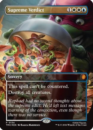 Supreme Verdict (Borderless) (134) [Commander: Teenage Mutant Ninja Turtles] foil - Deck Out Gaming