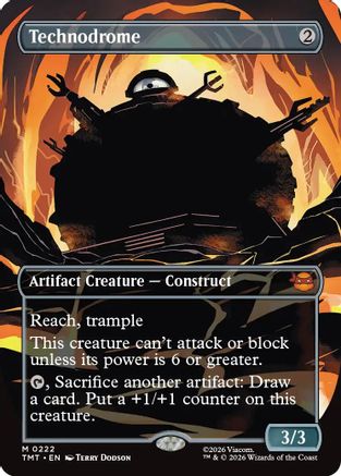 Technodrome (Borderless) (222) [Teenage Mutant Ninja Turtles] foil - Deck Out Gaming