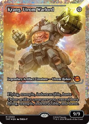 Krang, Utrom Warlord (Showcase) (Fracture Foil) (300) [Teenage Mutant Ninja Turtles] foil - Deck Out Gaming