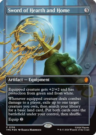 Sword of Hearth and Home (Borderless) (136) [Commander: Teenage Mutant Ninja Turtles] foil - Deck Out Gaming