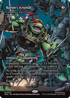 Ronin's Arsenal - Conqueror's Flail (Borderless) (15) [Teenage Mutant Ninja Turtles Eternal-Legal] - Deck Out Gaming