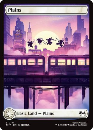 Plains (0191) (191) [Teenage Mutant Ninja Turtles] foil - Deck Out Gaming
