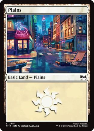 Plains (0315) (315) [Teenage Mutant Ninja Turtles] foil - Deck Out Gaming