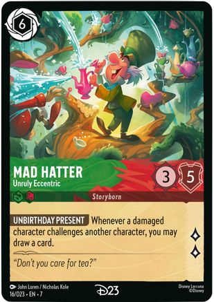 Mad Hatter - Unruly Eccentric (16) [D23 Promos] Holofoil