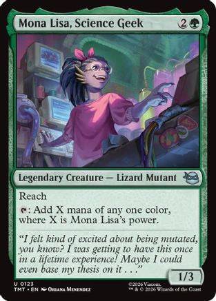 Mona Lisa, Science Geek (123) [Teenage Mutant Ninja Turtles] foil - Deck Out Gaming