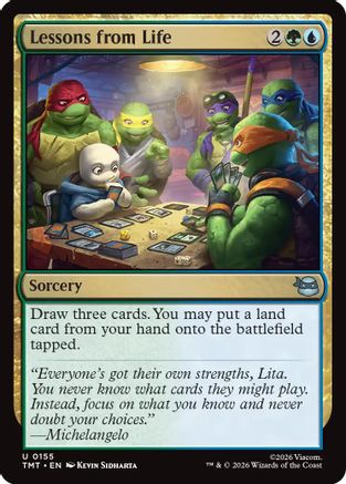 Lessons from Life (155) [Teenage Mutant Ninja Turtles] foil - Deck Out Gaming