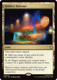 Hidden Hideout (43) [Commander: Teenage Mutant Ninja Turtles] - Deck Out Gaming