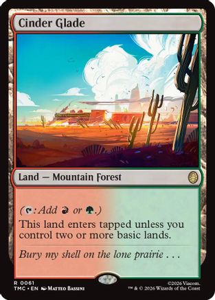 Cinder Glade (61) [Commander: Teenage Mutant Ninja Turtles] - Deck Out Gaming