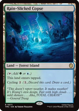Rain-Slicked Copse (71) [Commander: Teenage Mutant Ninja Turtles] - Deck Out Gaming