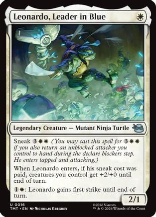 Leonardo, Leader in Blue (16) [Teenage Mutant Ninja Turtles] - Deck Out Gaming