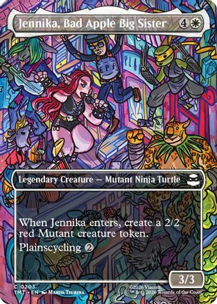 Jennika, Bad Apple Big Sister (Borderless) (203) [Teenage Mutant Ninja Turtles] foil - Deck Out Gaming
