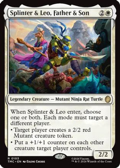 Splinter & Leo, Father & Son (103) [Commander: Teenage Mutant Ninja Turtles] - Deck Out Gaming