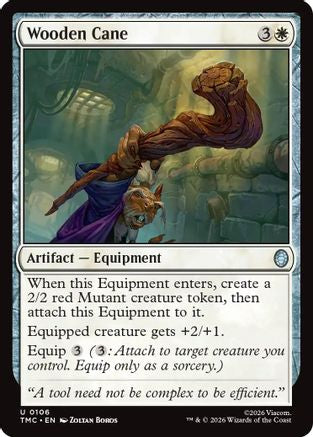 Wooden Cane (106) [Commander: Teenage Mutant Ninja Turtles] - Deck Out Gaming