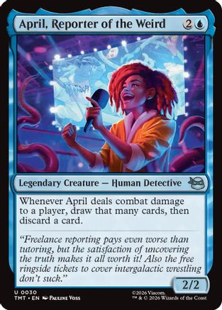 April, Reporter of the Weird (30) [Teenage Mutant Ninja Turtles] - Deck Out Gaming