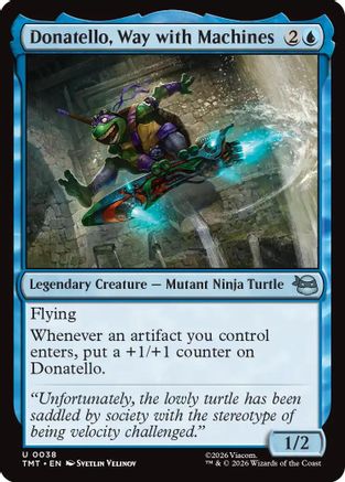 Donatello, Way with Machines (38) [Teenage Mutant Ninja Turtles] foil - Deck Out Gaming
