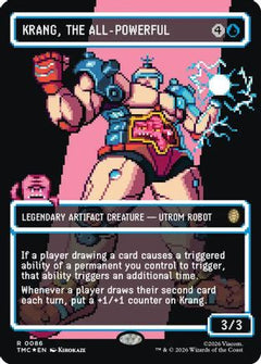 Krang, the All-Powerful (Borderless) (Surge Foil) (86) [Commander: Teenage Mutant Ninja Turtles] foil - Deck Out Gaming
